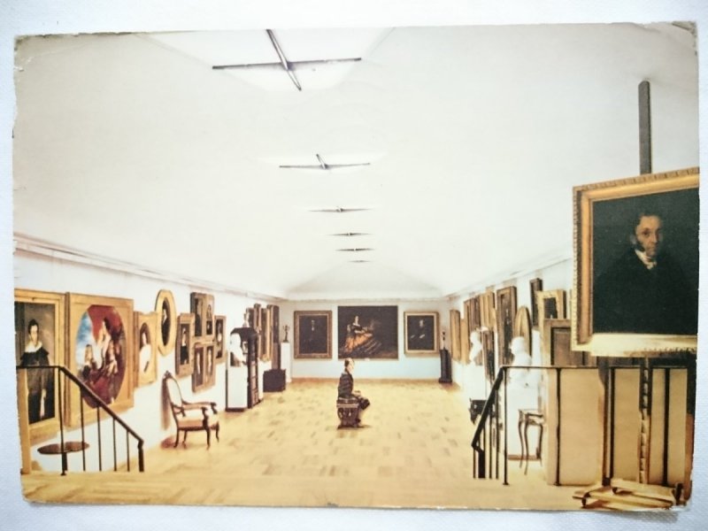 WARSZAWA. PAŁAC W WILANOWIE. GALERIA PORTRETU XIX w. FOT. BILIŃSKI