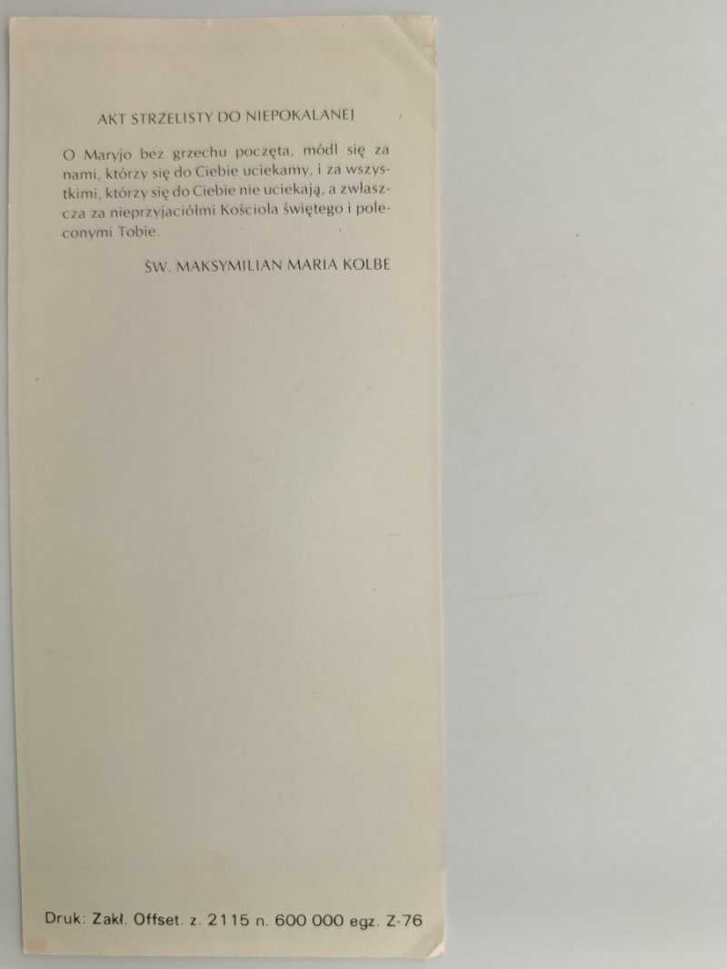 ŚW. MAKSYMILIAN MARIA KOLBE