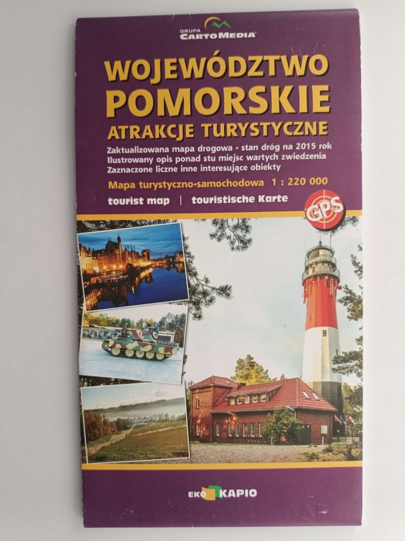 WOJEWÓDZTWO POMORSKIE ATRAKCJE TURYSTYCZNE 1:220 000