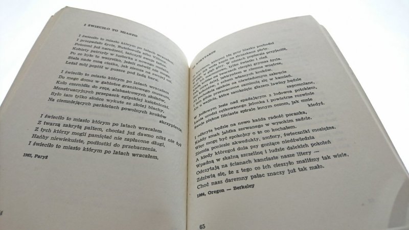 WIERSZE - Czesław Miłosz 1983
