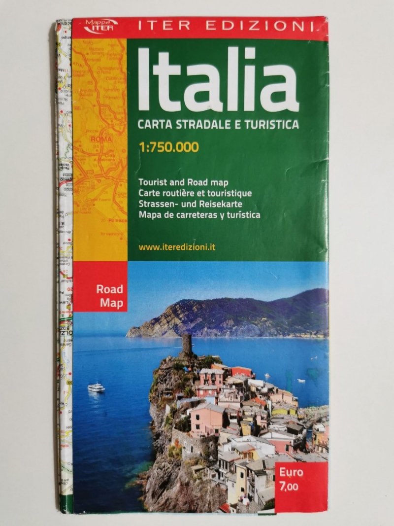 ITALIA. CARTA STRADALE E TURISTICA 1: 750 000 