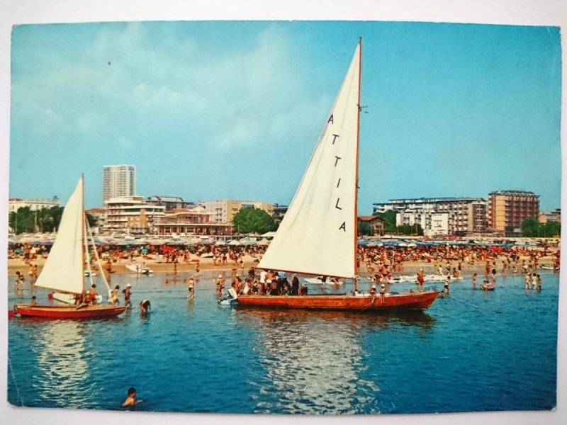 RIVIERA DI RIMINI. LA PIU BELLA D'ITALIA. VELE A RIVA