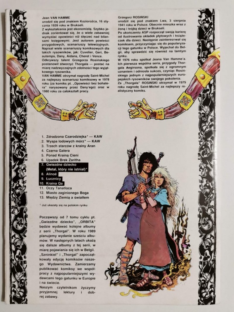 THORGAL. KRAINA QA 1989