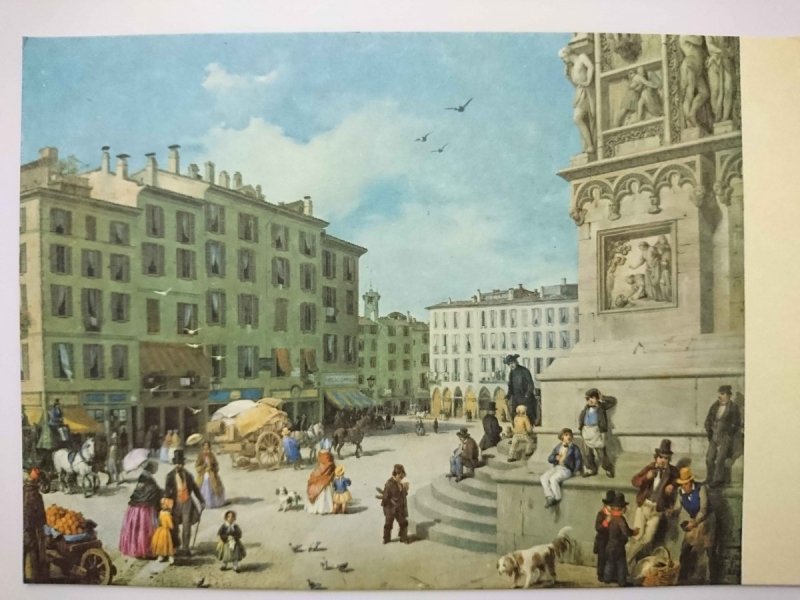A GUERILLOT INGANNI (XIX SEC.) MILANO, PIAZZA DEL DUOMO