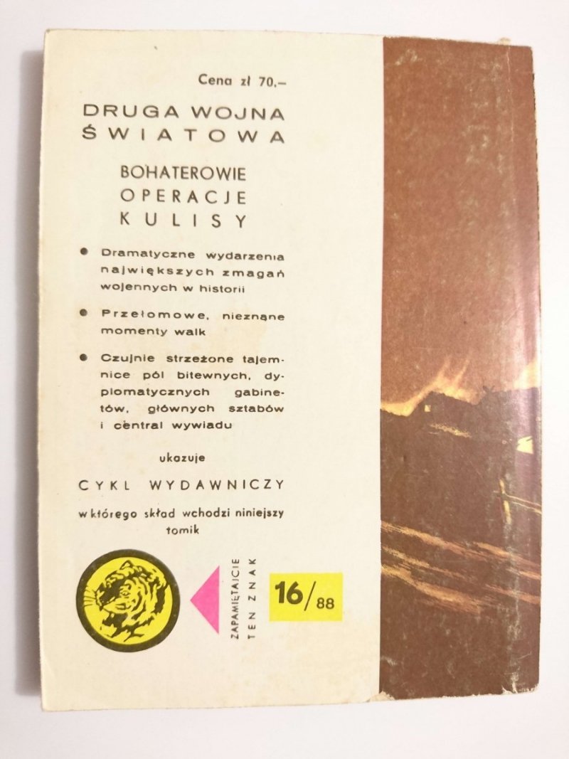 ŻÓŁTY TYGRYS: HASŁO NA DZISIEJSZĄ NOC - Czesław Grzelak 1988