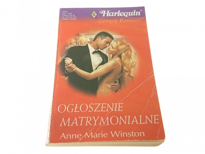 OGŁOSZENIE MATRYMONIALNE - Anne Marie Winston 2002