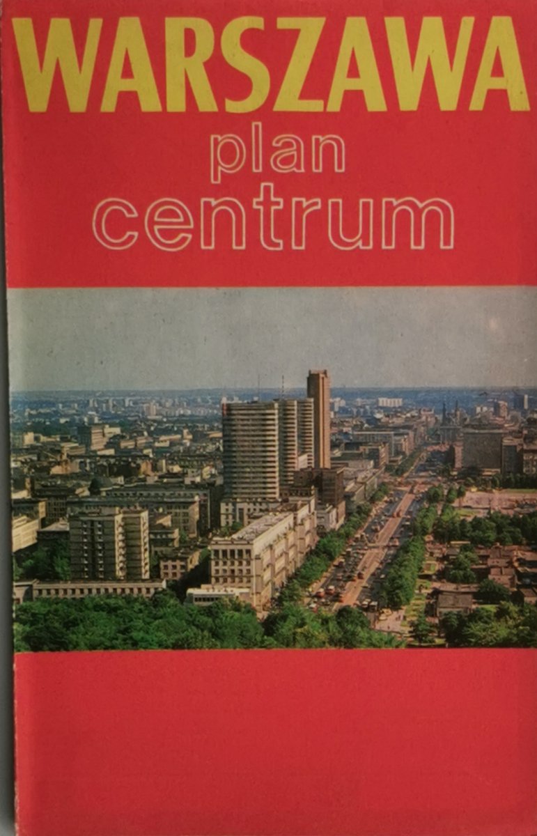 WARSZAWA PLAN CENTRUM 1986
