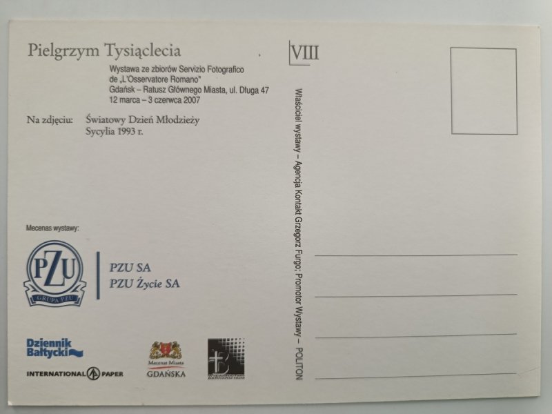 JAN PAWEŁ II PIELGRZYM TYSIĄCLECIA Z WIERNYMI