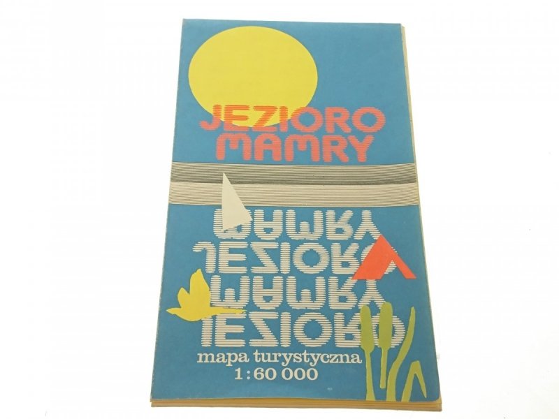 JEZIORO MAMRY 1984 MAPA TURYSTYCZNA 1: 60 000