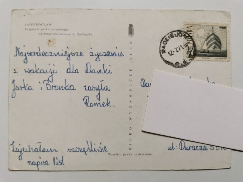 INOWROCŁAW. FRAGMENT PARKU ZDROJOWEGO FOT. STELMACH