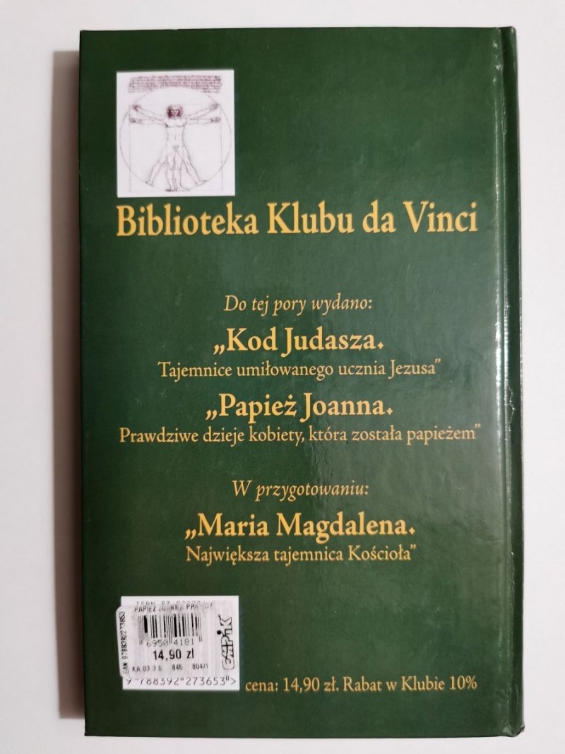 PAPIEŻ JOANNA. PRAWDZIWE DZIEJE KOBIETY - Seweryn Mosz 