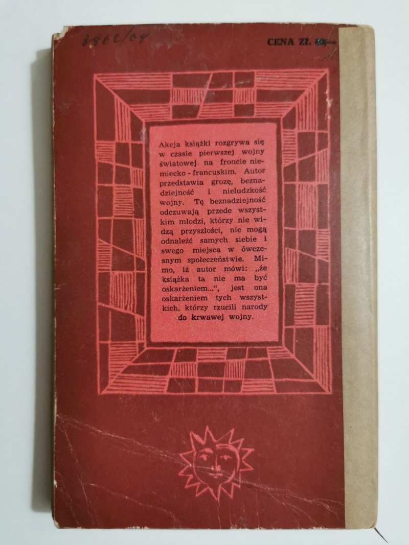 NA ZACHODZIE BEZ ZMIAN - Erich Maria Remarque 1960
