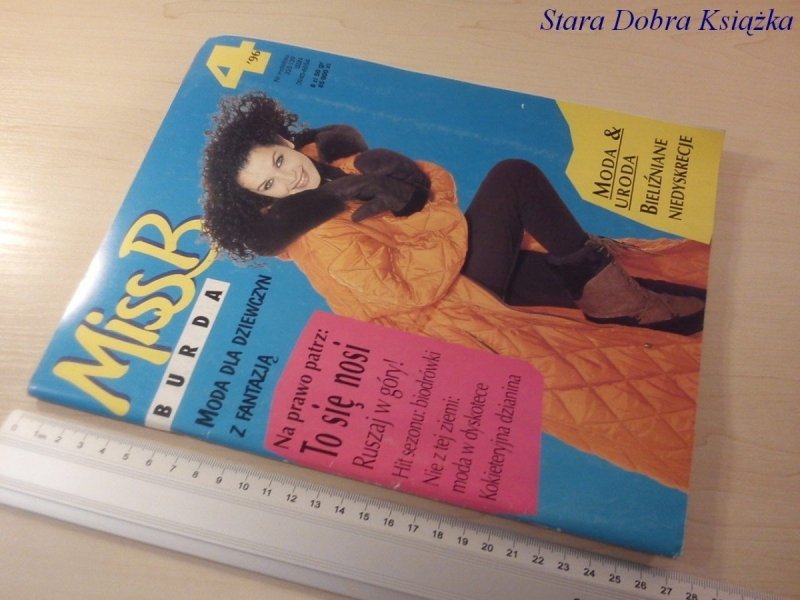 MISS B BURDA 4/96 MODA DLA DZIEWCZĄT Z FANTAZJĄ