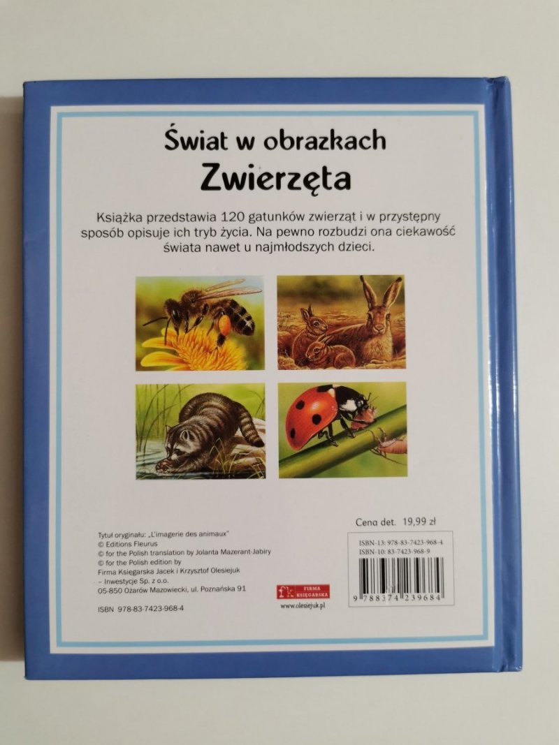 ŚWIAT W OBRAZKACH. ZWIERZĘTA - Emilie Beaumont 