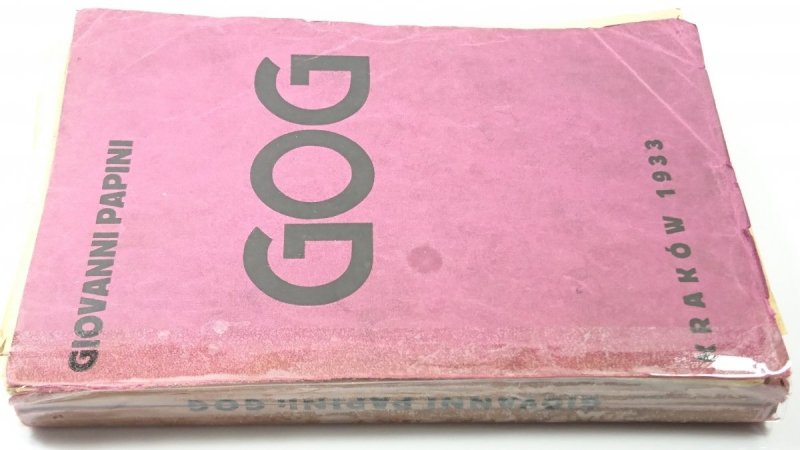 GOG - Giovanni Papini 1933