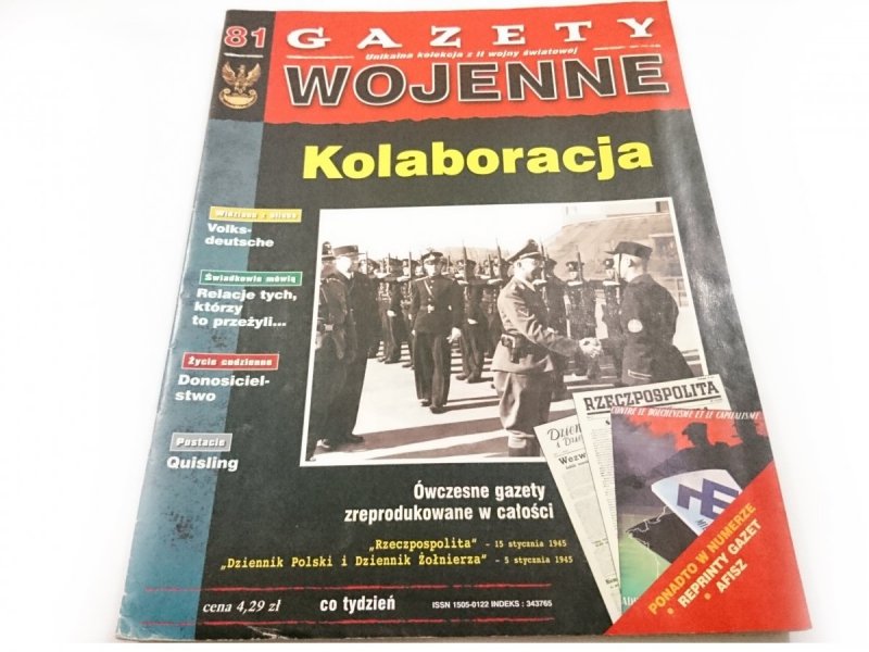 GAZETY WOJENNE NR 81 KOLABORACJA