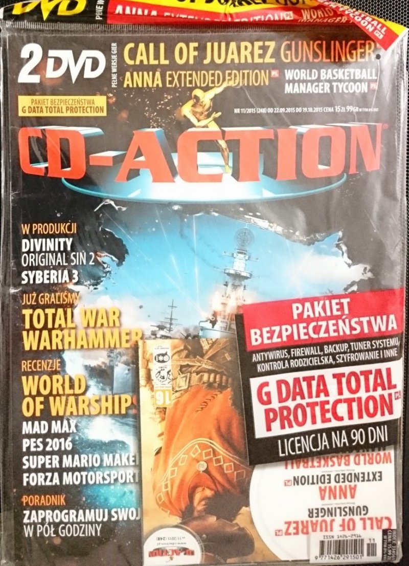 CD-ACTION NR 11/2015 (248) PLUS DWIE PŁYTY DVD