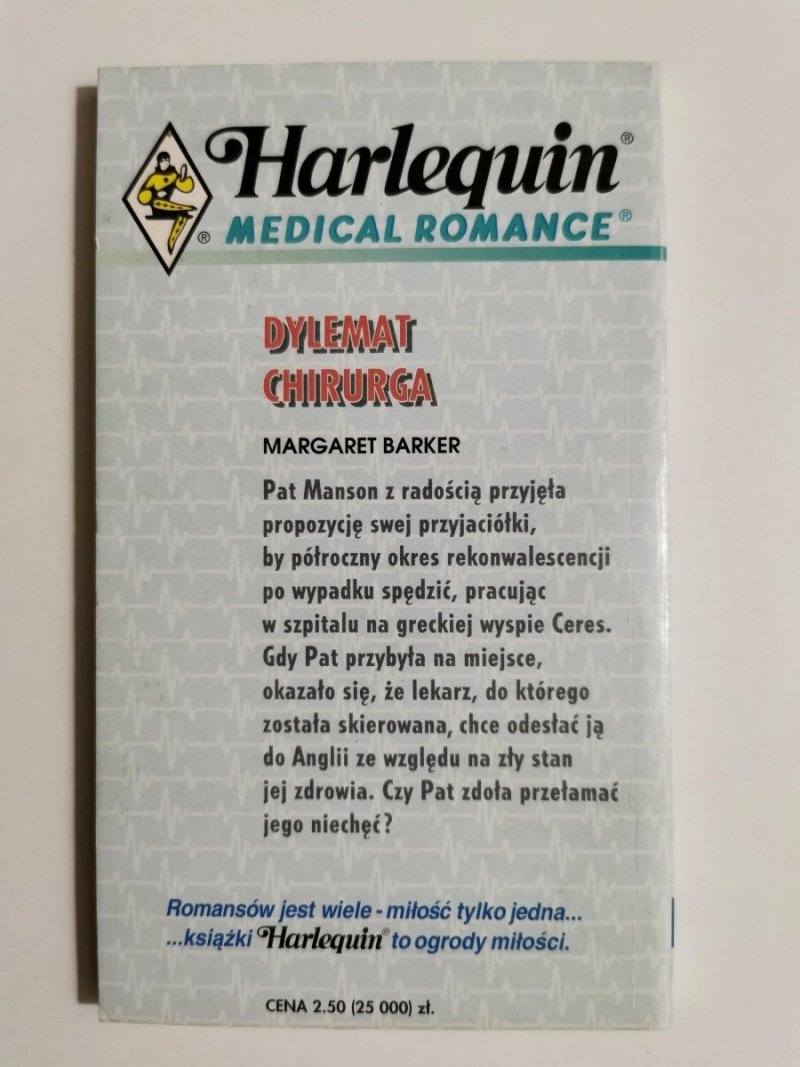DYLEMAT CHIRURGA - Margaret Barker 1995