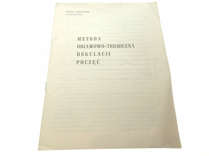 METODA OBJAWOWO-TERMICZNA REGULACJI POCZĘĆ