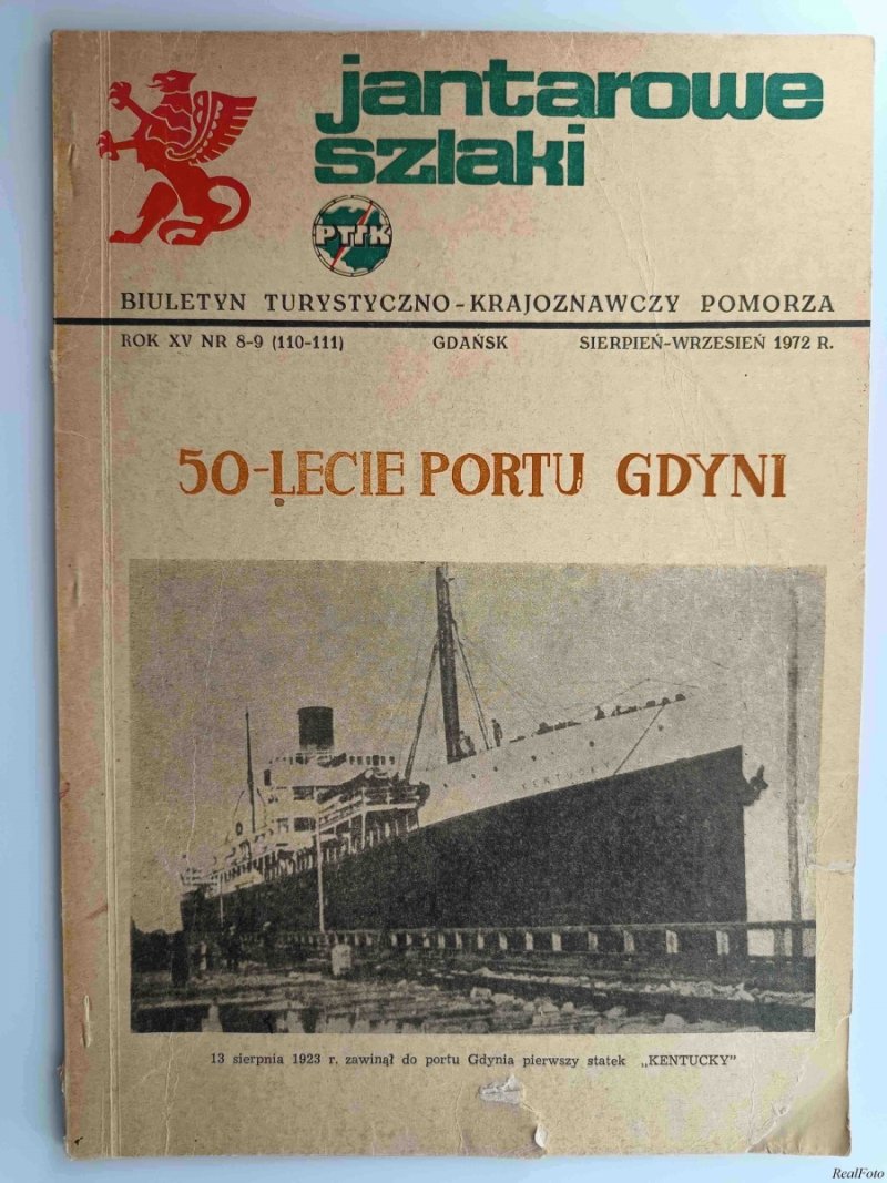 JANTAROWE SZLAKI 50-LECIE PORTU GDYNI ROK XV NR 8-9 (110-111)/1972