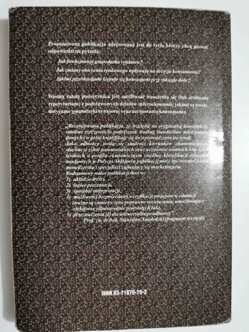 PODRĘCZNIK SAMODZIELNEJ NAUKI MIKROEKONOMII - Hanna G. Adamkiewicz 1997