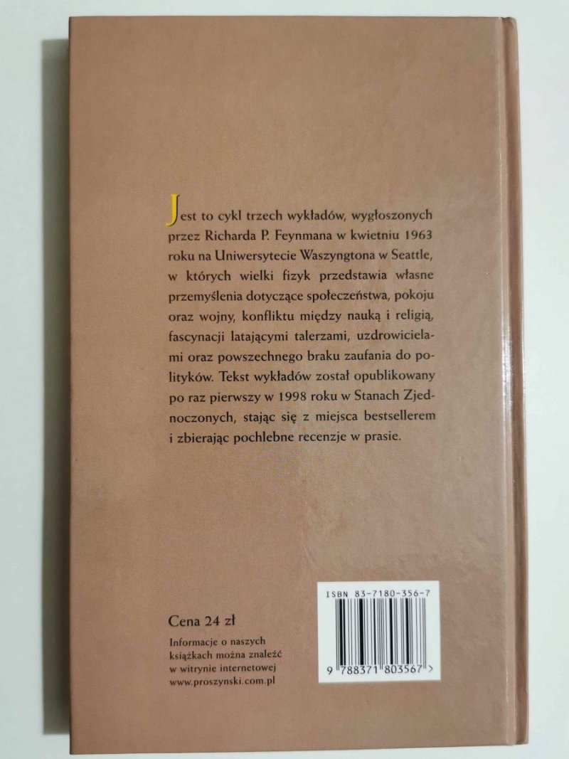 SENS TEGO WSZYSTKIEGO - Richard P. Feynman 1999