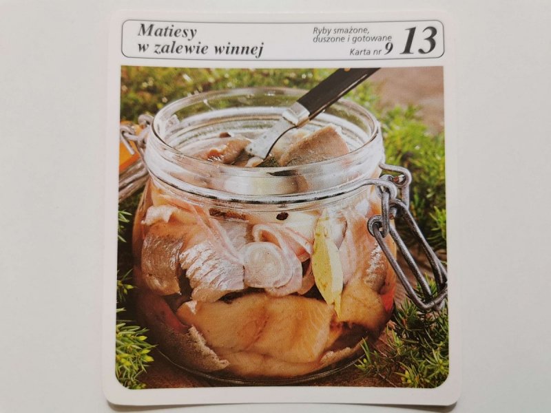 KARTA KULINARNA NR. 9 MATIESY W ZALEWIE WINNEJ