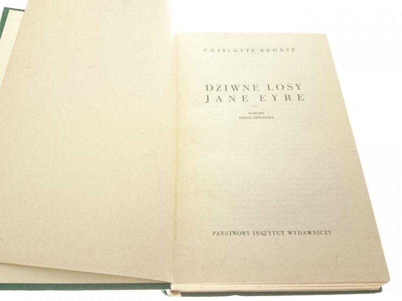 DZIWNE LOSY JANE EYRE - Charlotte Bronte 1959