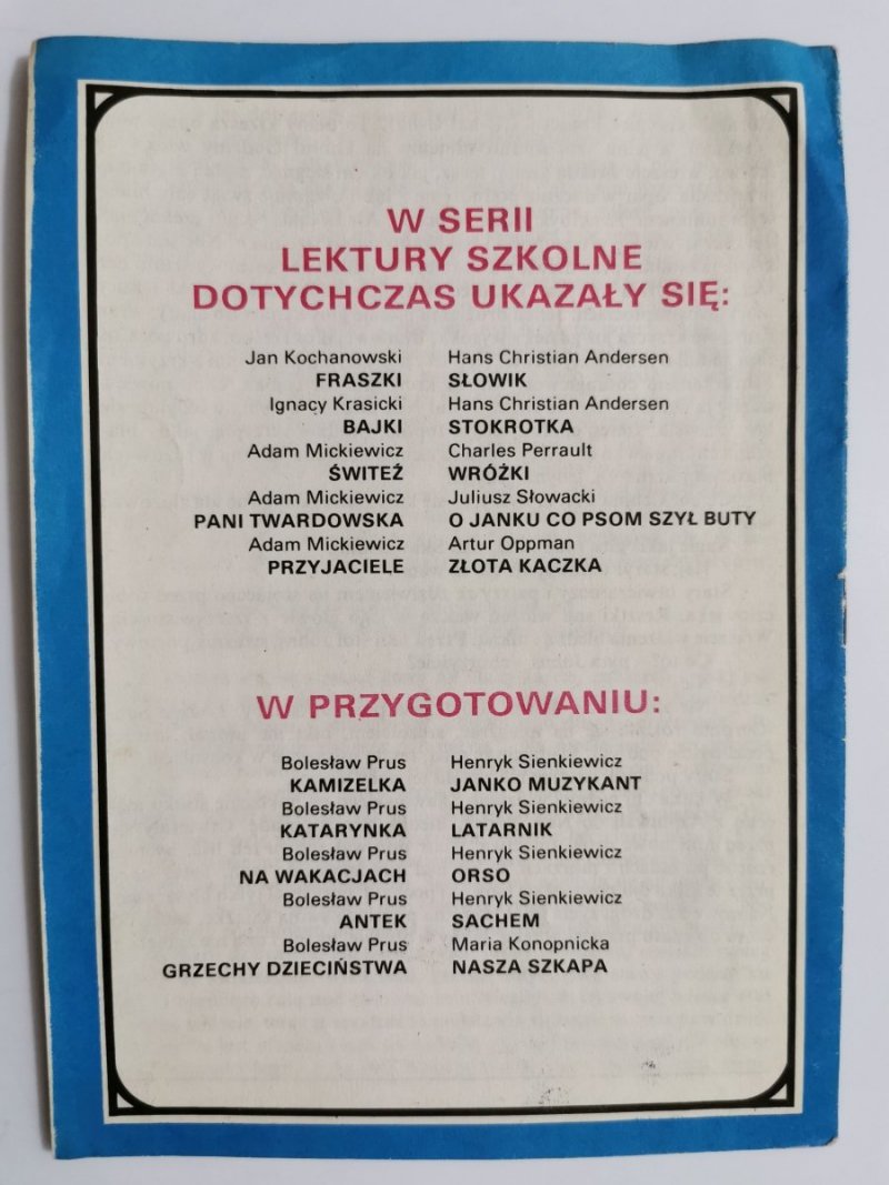 LATARNIK - Henryk Sienkiewicz 1990