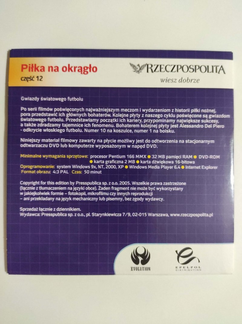DVD. PIŁKA NA OKRĄGŁO. CZĘŚĆ 12