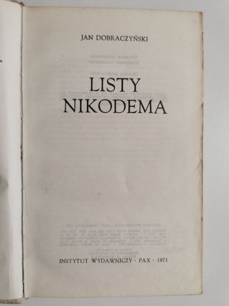 LISTY NIKODEMA - Jan Dobraczyński 
