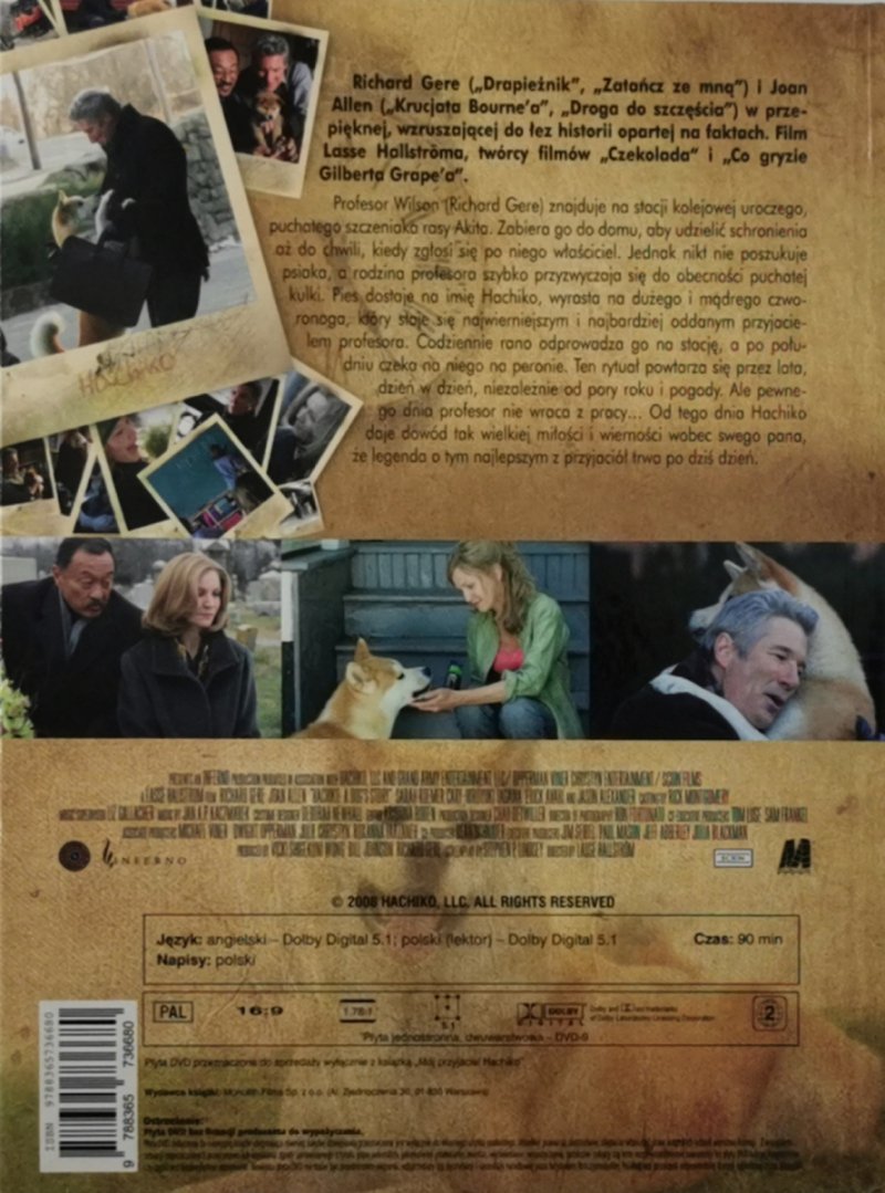 DVD. MÓJ PRZYJACIEL HACHIKO – RICHARD GERE
