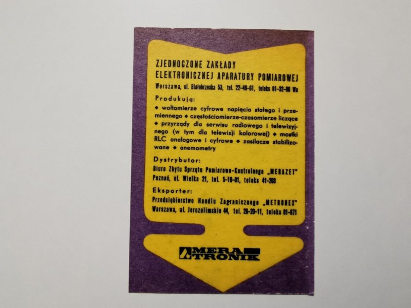 KALENDARZYK 1974 TERMINARZ TECHNIKA