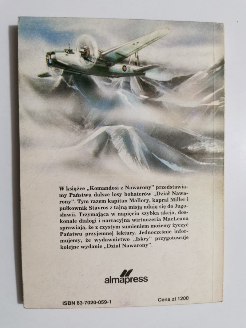 KOMANDOSI Z NAWARONY - Alistair MacLean 1989