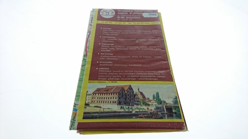 OKOLICE BYDGOSZCZY. MAPA TURYSTYCZNA 1992