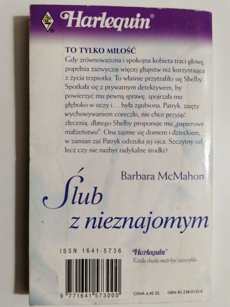 ŚLUB Z NIEZNAJOMYM - Barbara McMahon 2002