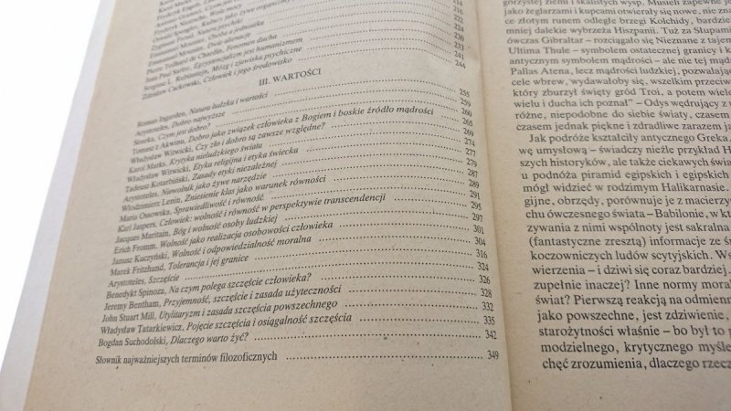 ŚWIAT, CZŁOWIEK I WARTOŚCI. WYBÓR TEKSTÓW... 1988