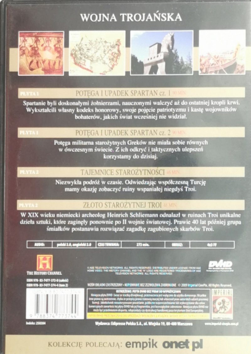 DVD. WOJNA TROJAŃSKA OKOŁO 1200 P. N. E. 