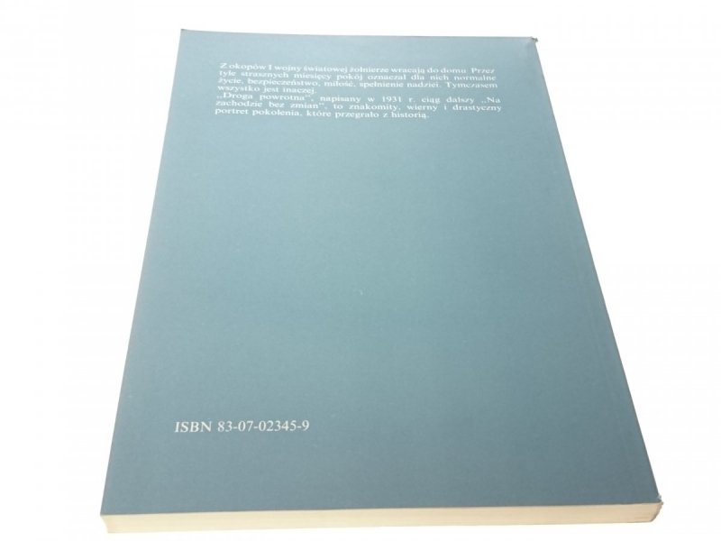 DROGA POWROTNA - Erich Maria Remarque 1993