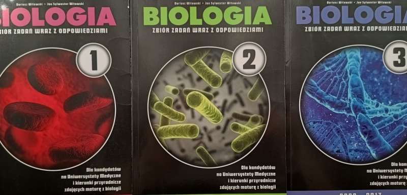 BIOLOGIA ZBIÓR ZADAŃ WRAZ Z ODPOWIEDZIAMI 1-3 - Dariusz Witowski