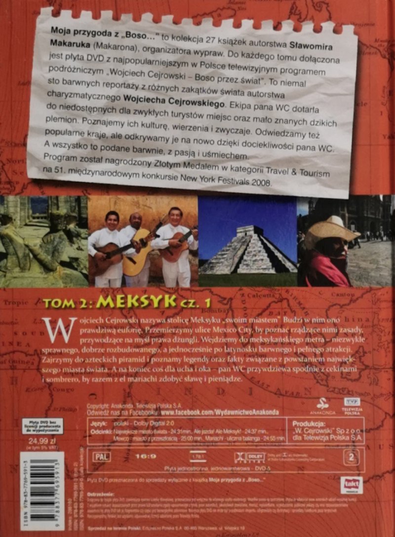 DVD. MOJA PRZYGODA Z BOSO TOM 2. MEKSYK CZ.1 