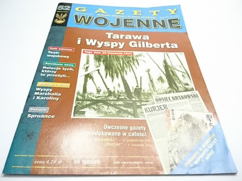 GAZETY WOJENNE NR 52 TARAWA I WYSPY GILBERTA