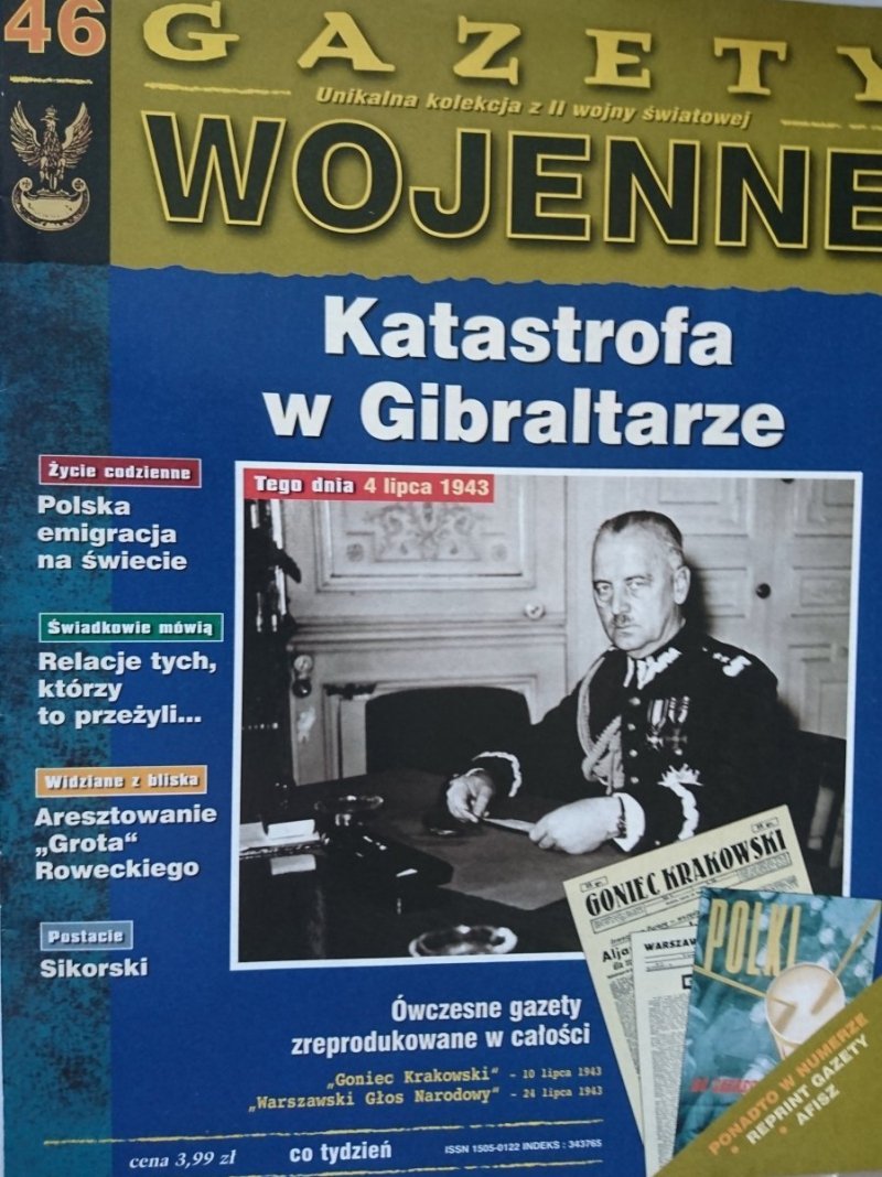 GAZETY WOJENNE 46 KATASTROFA W GIBRALTARZE