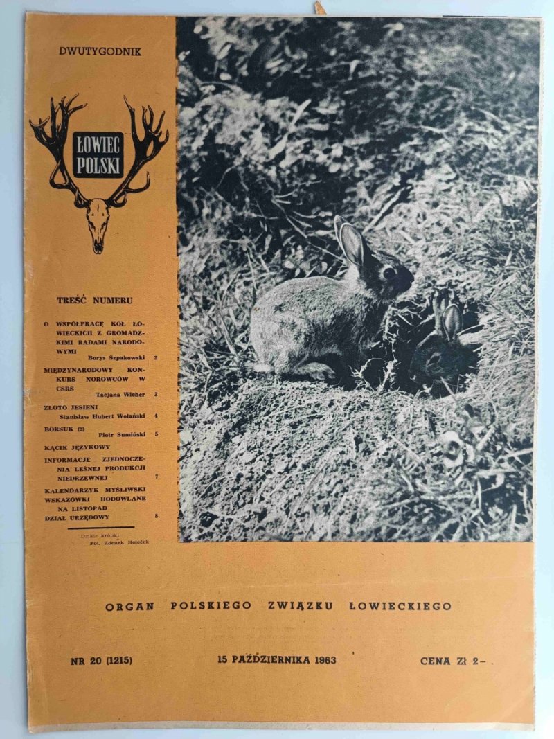 ŁOWIEC POLSKI NR 20/1963