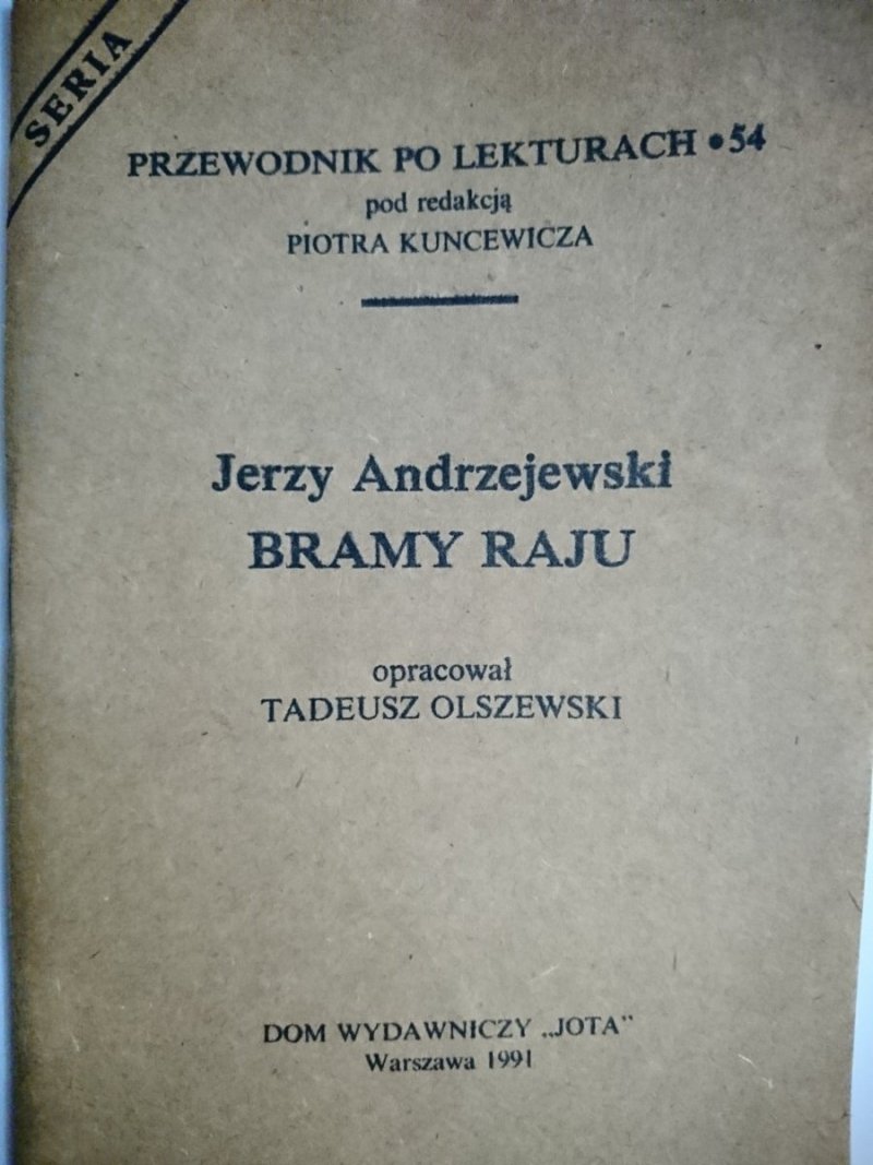 PRZEWODNIK PO LEKTURACH NR 54 BRAMY RAJU