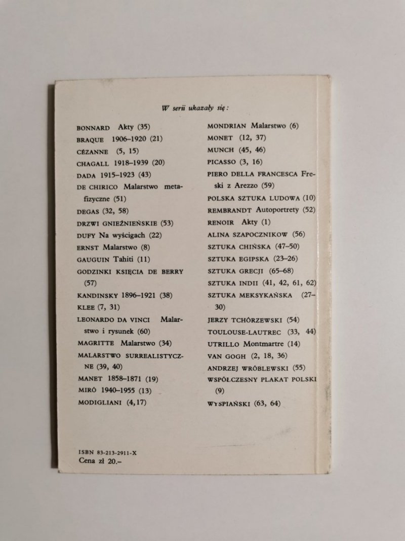 MAŁA ENCYKLOPEDIA SZTUKI NR 66 SZTUKA GRECJI DELFY 1979