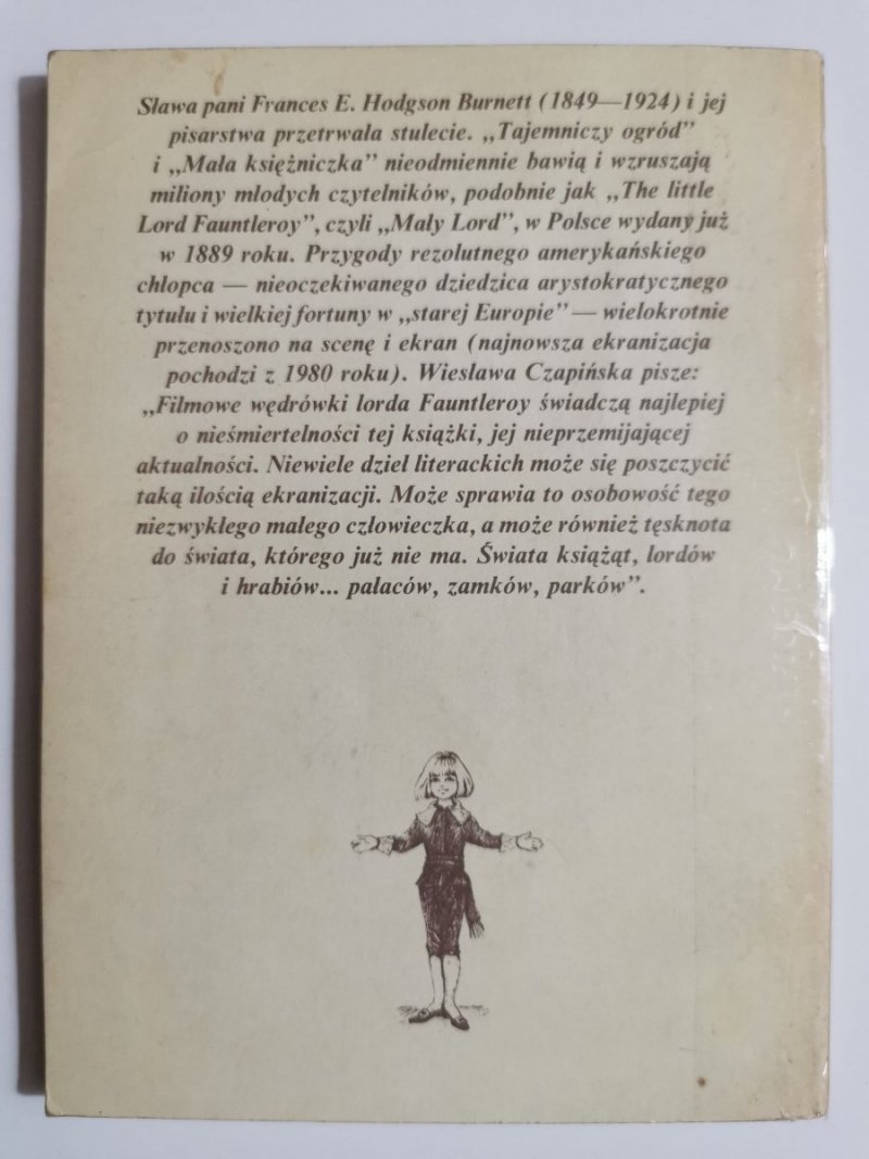 MAŁY LORD - Frances Hodgson Burnett 1990