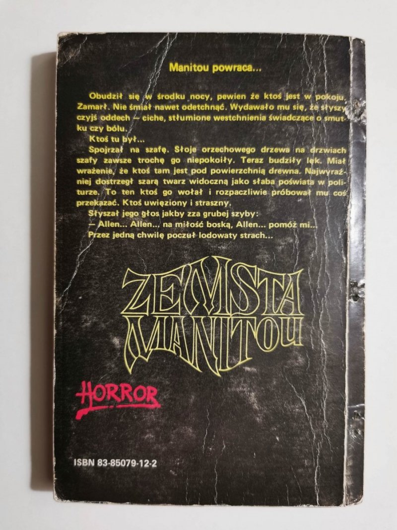 ZEMSTA MANITOU - Graham Masterton 