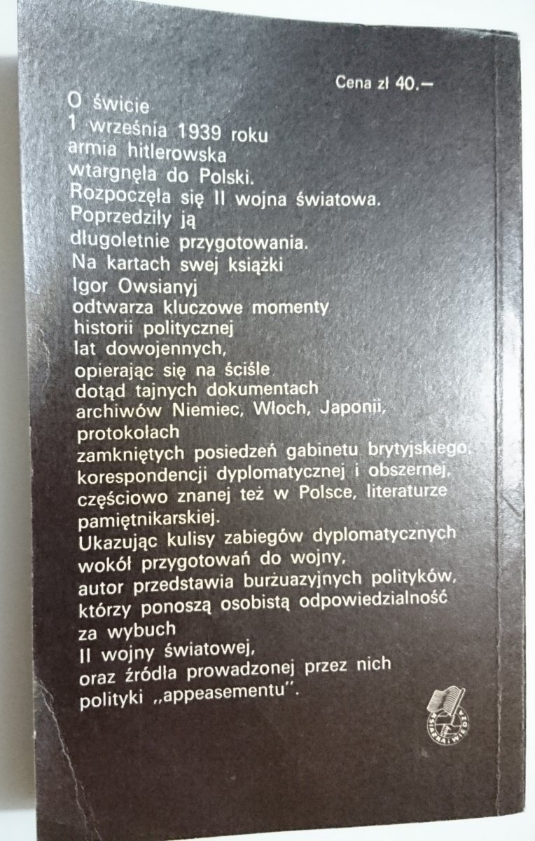 TAJEMNICE NARODZIN II WOJNY ŚWIATOWEJ - Owsianyj