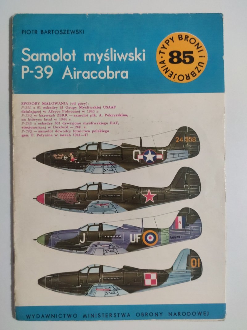 SAMOLOT MYŚLIWSKI P-39 AIRACOBRA - Piotr Bartoszewski